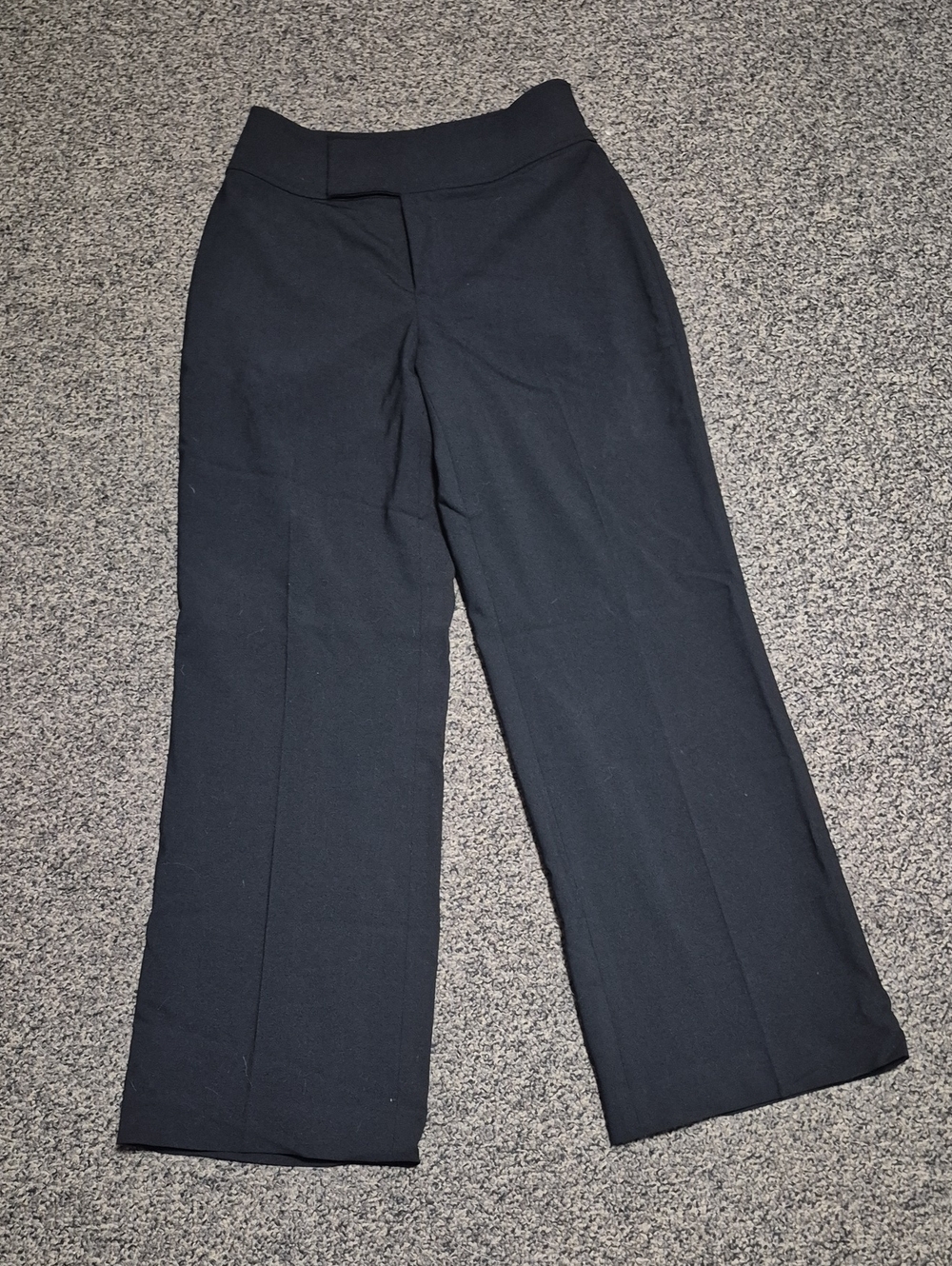 Banana Republic Black Wide-Leg Lined Women's Trousers